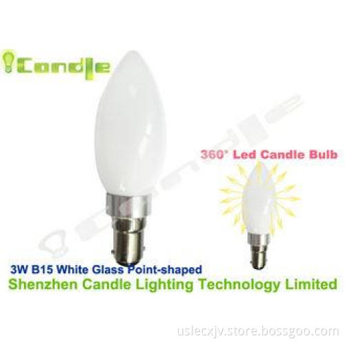 360 Degree 3watt Dimmable Led Candle Bulbs Bayonet B15 Base